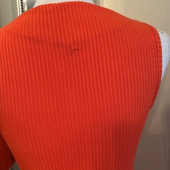J. Crew Orange Knit Shell Size Small - Picture 4 of 7